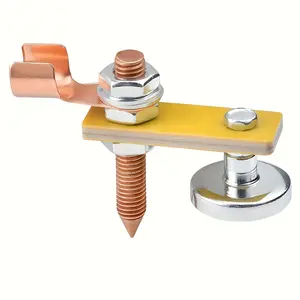 1pc Heavy Duty Metalworking Welding Magnet Head, Magnetic Welding Support Clamp, Magnetic Ground Clamp Metal Plate, Welding Support Tool Accessories