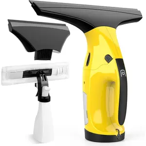 Rechargeable window vac electric window vacuum squeegee with 11 in and 67 in squeegee blades cordless window vacuum cleaner set for cleaning windows shower doors mirrors tiles