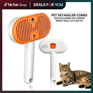 Pet Shedding Brush for Cats and Dogs—Shedding and Grooming Tool, One-Click Shedding Comb, Shedding and Vacuuming Brush, Hair Removal Tool, Grooming and Trimming Tool