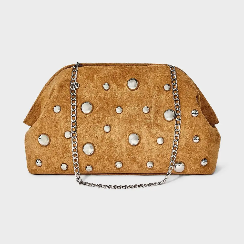 Women's Studded Elegant Evening Fashion Clutch Purse, Fashionable Embellished Clutch - A New Day