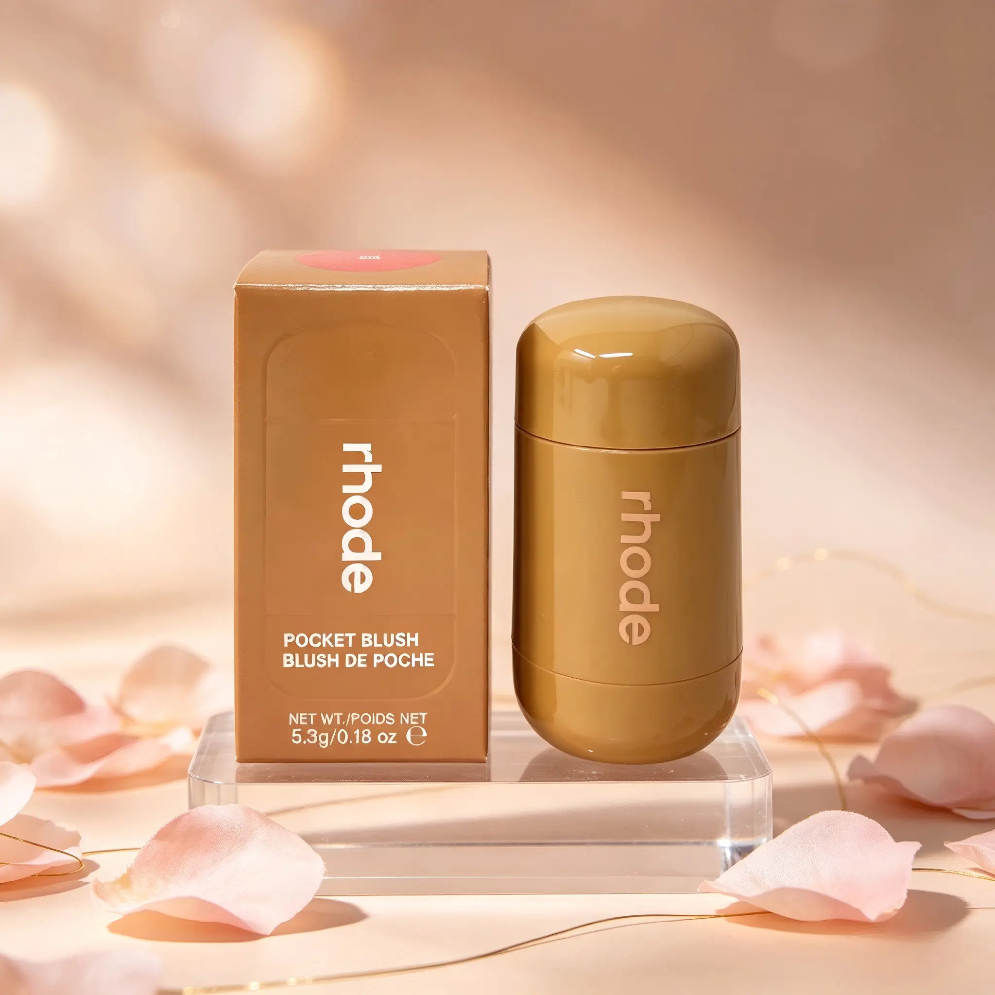 Pocket Blush Cream Blush Stick, Multi-Use Cheek Lip Tint, Natural Creamy Blush for All Skin Tones, 6 Shades Available