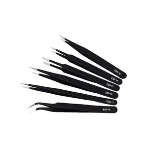 Anti-static Tweezers, Precision Tweezers, Multipurpose Tweezers for DIY Craft, Jewelry Making, Plant Care
