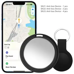 Waterproof Smart Tracker Set, Compatible with iOS, Key Finder, Child/old Person/pet Monitor, Apple Airtag Locator, Find My APP