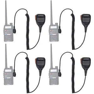 BaoFeng Walkie Talkie Speaker Mic Microphone, Remote Shoulder UV-5R BF-F8HP 5RM UV-21R K5PLUS GM-15 Pro UV-5G Plus GM-5RH UV-17R TIDRADIO TD-H3 TD-H8 Quansheng UV-K5