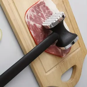 Heavy Duty Meat Tenderizer Hammer - Stainless Steel Head, Non-Slip Rubber Grip, Ergonomic Design, Robust Construction - Effortless Pounder Tool for Steak, Chicken - Home Cook Kitchen Accessory summerwins,summerwins
