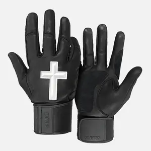 Faith Cross Black Baseball Batting Gloves Faith Cross Black Baseball Batting Gloves