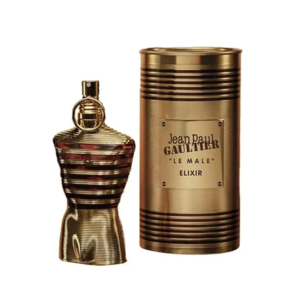 Jean Paul Gaultier Le Male Elixir Parfum for Men 4.2 Oz Edp Spray Vanilla Amber Patchouli Luxurious Designer Scent