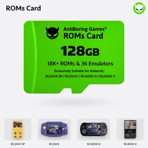 【Superb Games Cards】128GB Exclusively Compatible with Anbernic : RG34XXSP/RG34XX/RG40XXH/RG40XXV    Ready to Play