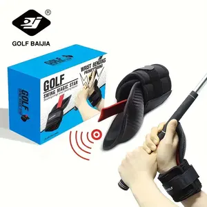 Magic Star Golf Swing Wrist Trainer - Carbon Fiber Golf Practice Aid, Improves Posture Correction, Black, Fits Well, Non-Electrical, Includes 1 Wrist Strap and Target Design, Golf Swing Training Aid