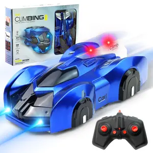 360° Wall Climber RC Car – Rechargeable Stunt Car with Bright LED Headlights