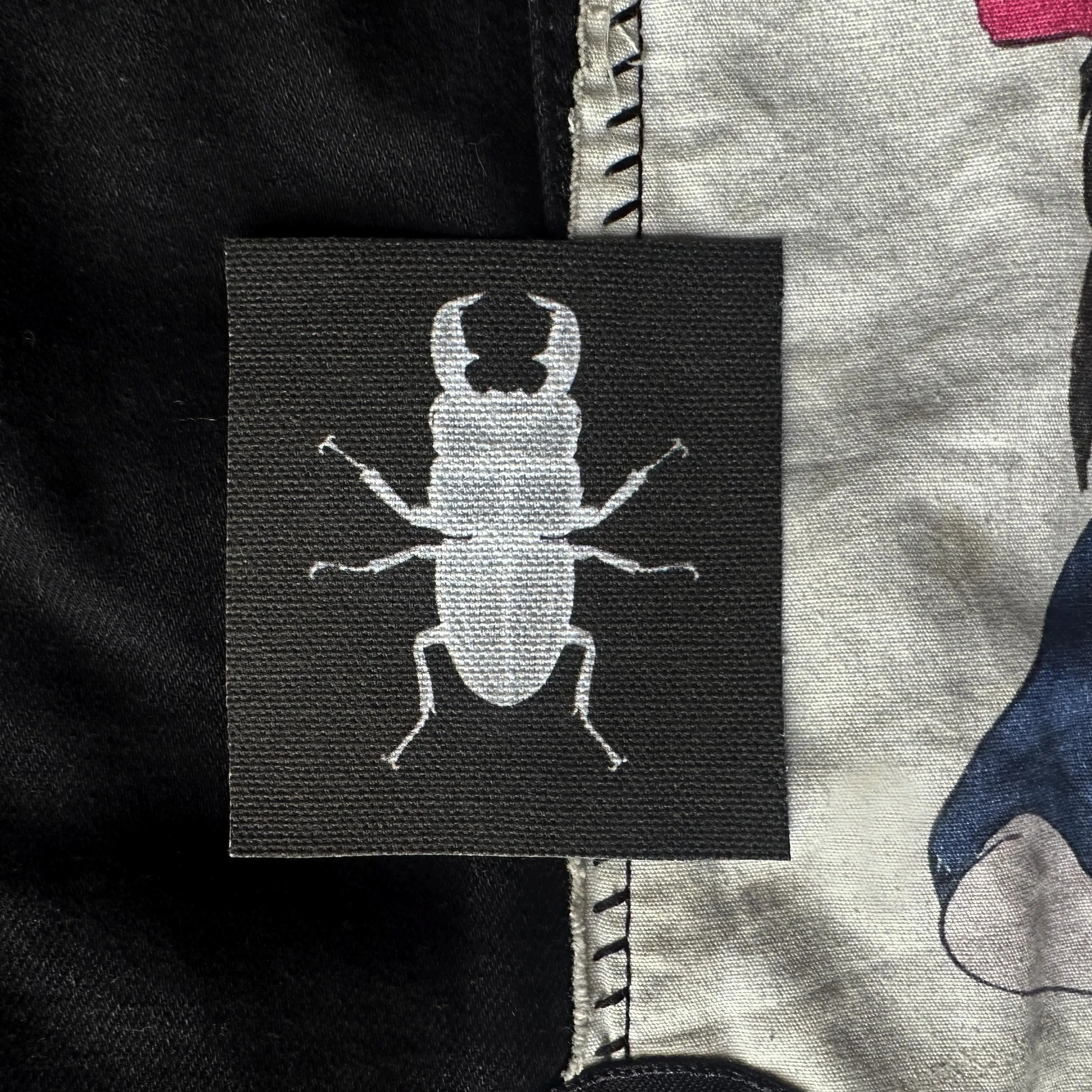 Stag Beetle Sew On Fabric Patch Stag Beetle Sew On Fabric Patch