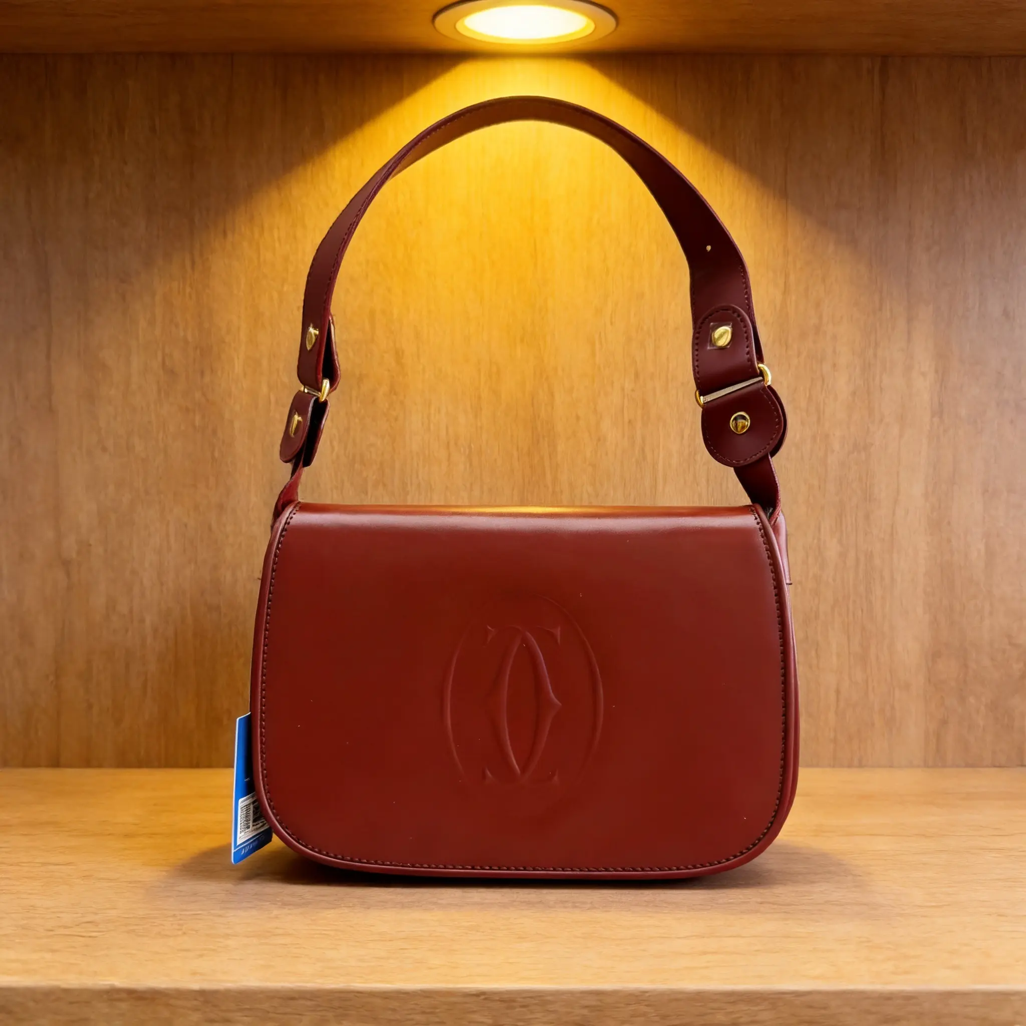 Pre-owned Cartier Leather Shoulder Bag D0626434018