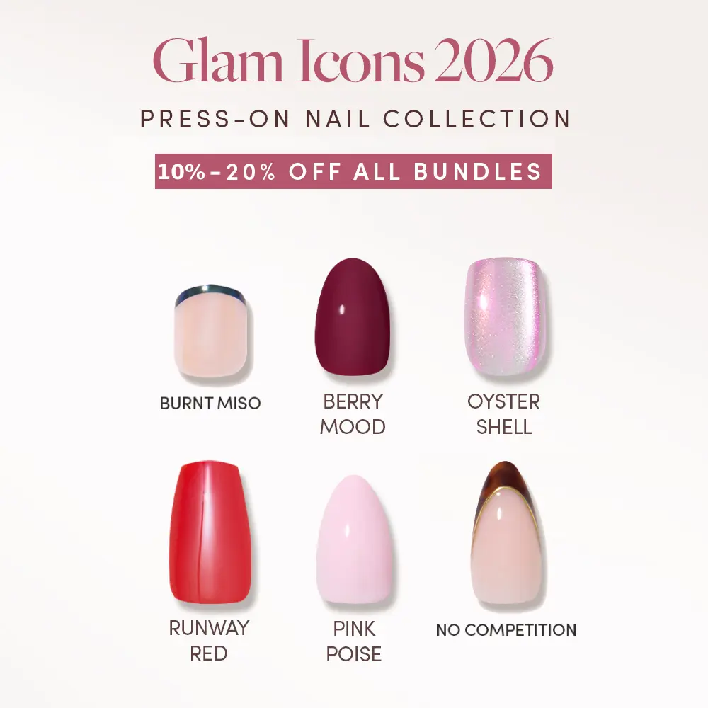 Glamnetic Glam Icons 2026 Press On Nail Bundle Collection