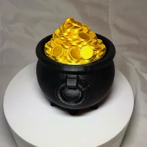 3d printed pot of gold fidget spinner