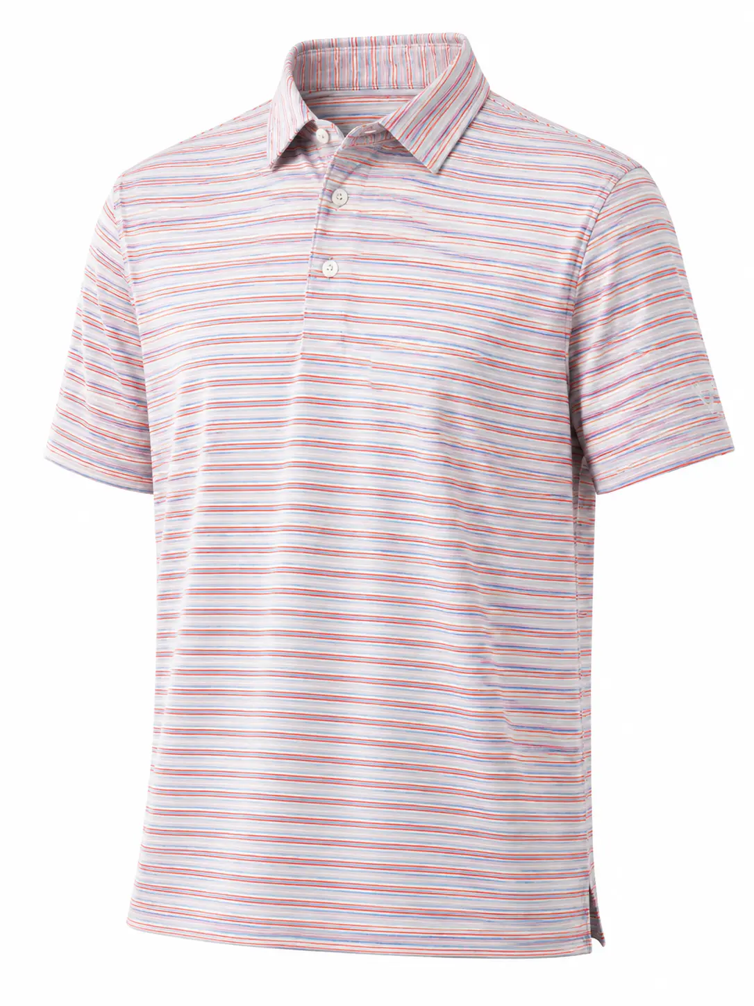 MAELREG Mens Short Sleeve Striped Golf Polo | Dry Fit Moisture Wicking Collared Performance Casual Top Summer Polo Shirt Polo Tees Shortsleeve Menswear