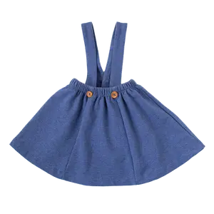 Denim Suspender Skort