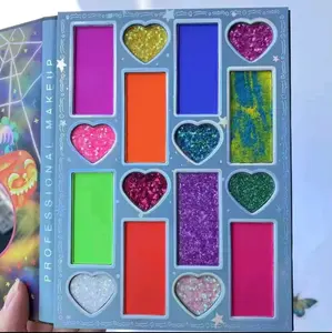 6 Pieces Varied Queen 16 Color Eye Shadow Palette for Halloween - Perfect for Creating Spooky and Festive Eye Makeup Looks - Cosmetic