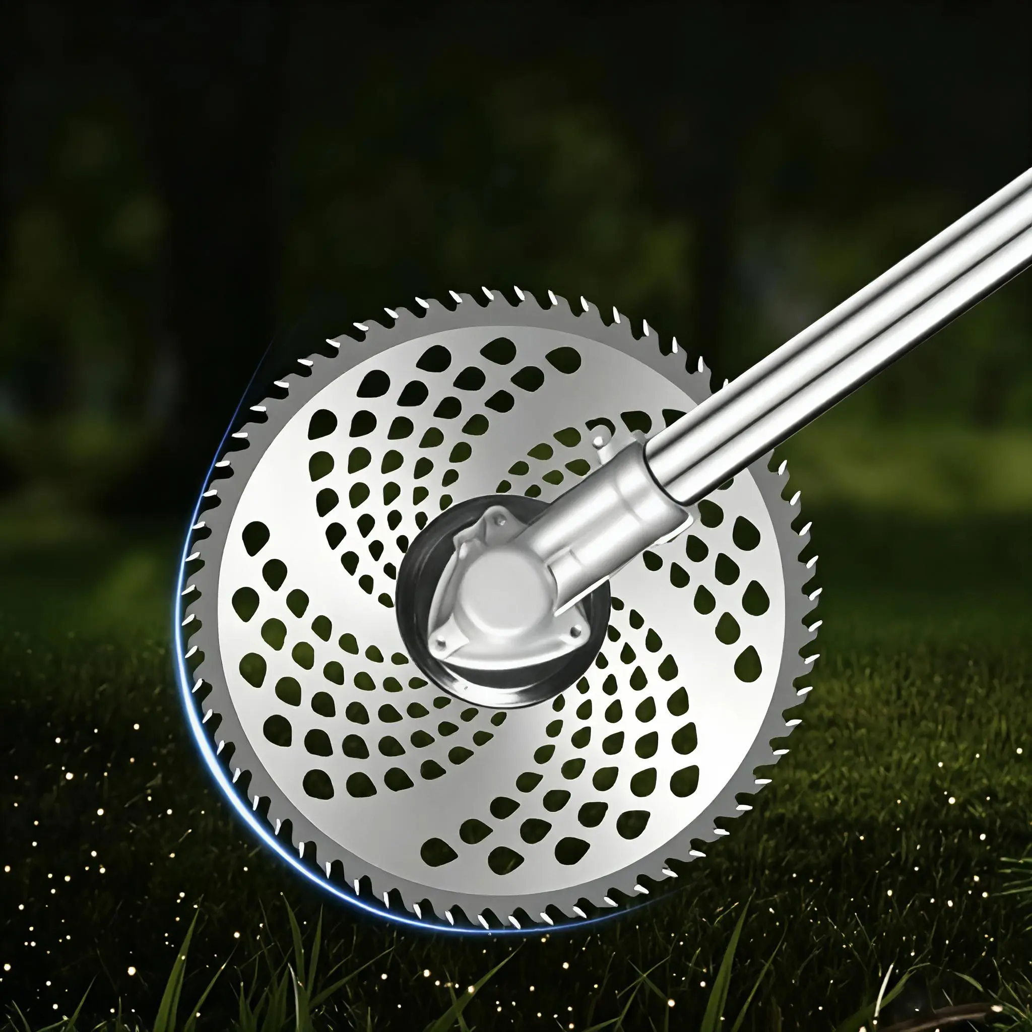 Lawn Equipment Accessories Single Blade for Grass Trimmer, Alloy Thick Design, Wear-Resistant, Sharp, Universal Replacement Part for Weed Control, Landscaping, Mower Blades