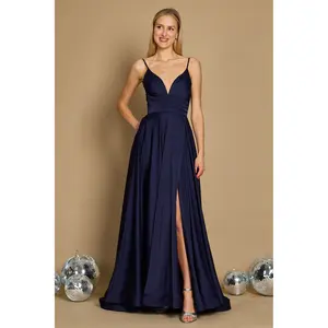 Dylan & Davids Long Spaghetti Strap Prom Formal Gown
