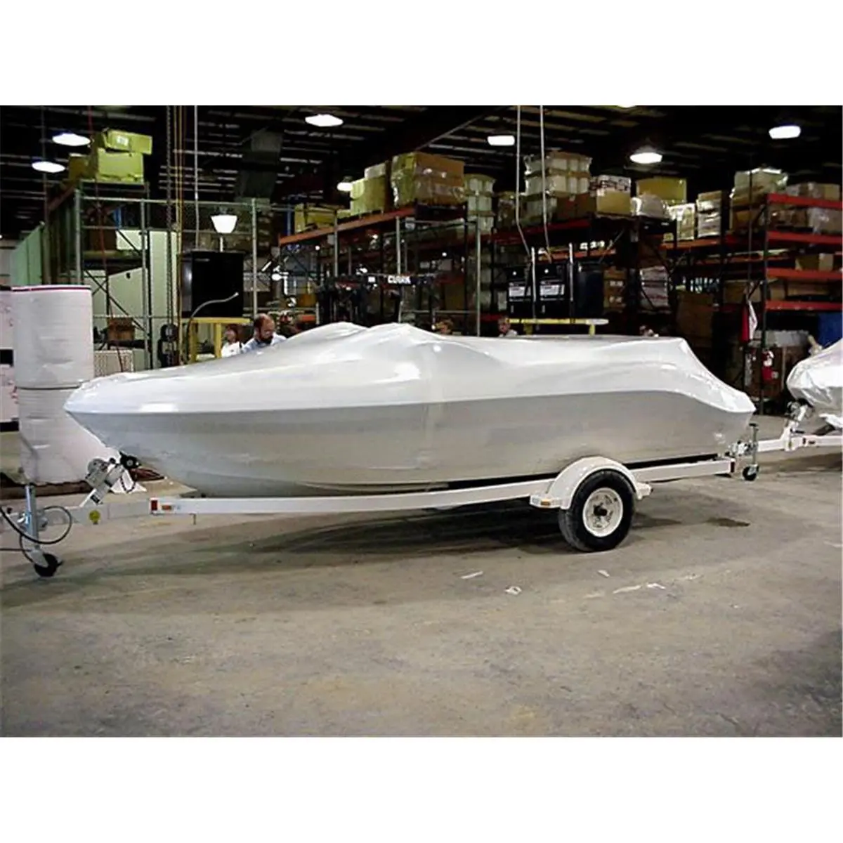 Dr. Shrink DS-246085W 24 ft. x 85 ft. 6 Mil White Shrink Wrap, for Sports, Outdoor Water Sports Kayaking Wrapping