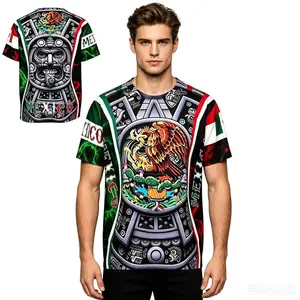 ️Men's 2026 Mexico Soccer Jerseys,   Mexico Aztec Eagle T-Shirt, Jerseys De Mexico, MexicanAztec Calenda Graphic Retro Soccer Jersey good graphic tees