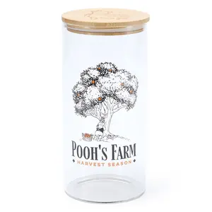 Disney Store Winnie the Pooh Glass Kitchen Canister – Large
