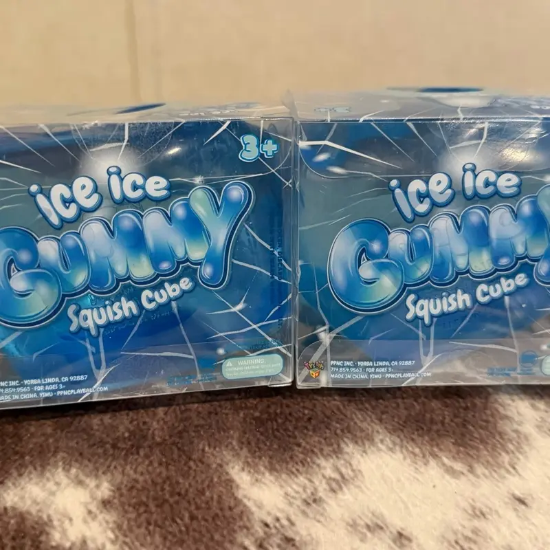 ICE ICE GUMMY SQUEEZY CUBE (per piece) soft adult anxiety sensory squeeze Textured Relaxing