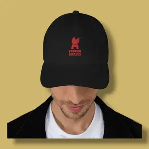 Frenchie Rocks Embroidered Baseball Hat