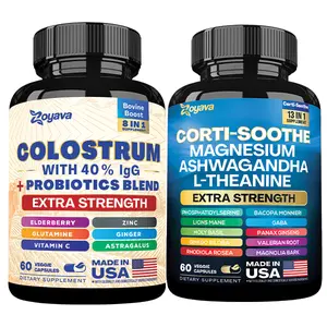 Co-Co Combo: Zoyava Colostrum & Cortisol All-in-One Multivitamin Bundle - Made in USA with Extra Strength Ingredients Co-Co Combo: Zoyava Colostrum & Cortisol All-in-One Multivitamin Bundle - Made in USA with Extra Strength Ingredients