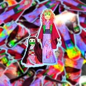 Anime Demon Slayer BFFs Sticker for Laptop and Phone