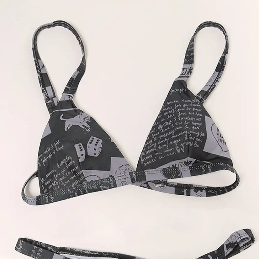 koko SWIM: black newspaper bikini koko SWIM: black newspaper bikini