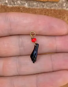 Pendant Azabache Black Red Beads Copper Gifts For Mens Womens Girls Boys