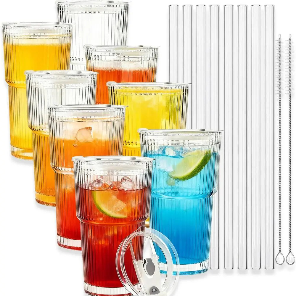 8Pcs Vertical lines(550ml)
