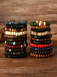 Fashion Bohemian Style Turquoise Beaded Bracelet, Handmade Geometric Pattern, Women's Fashion Jewelry, Daily Wear and Holiday Gift, Premium Bracelet