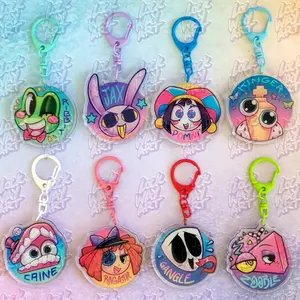TADC Headshot Acrylic Keychain, The Amazing Digital Circus Bag Charm