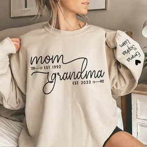 Mom Grandma Established Sweatshirt, Pregnancy Announcement Sweatshirt, Grandma To Be Shirt, Baby Reveal, New Grandma Mothers Day Shirt