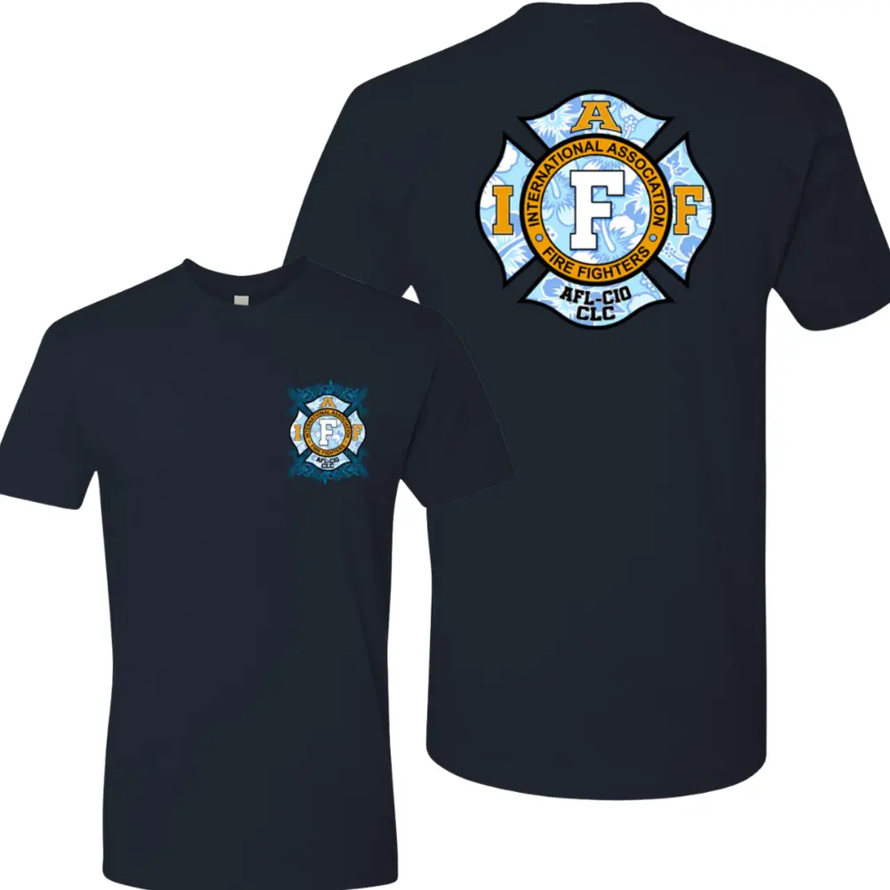 IAFF Firefighter Logo T-Shirt, Soft Cotton Blend Shirt with International Association of Fire Fighters Design, Heroic First Responder Apparel for Men & Women, Firefighter Gift Idea