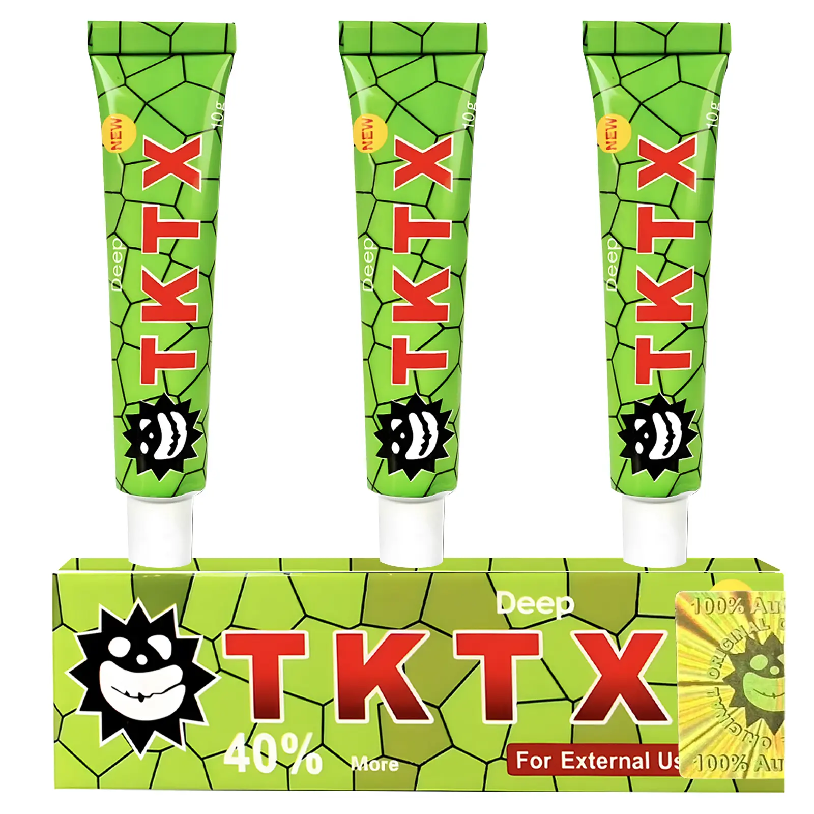 40% New Upgraded TKTX Numbing Cream Set 30g, Lecithin-Based Topical Anesthetic Cream for Tattoo, Microblading & Waxing Pain Relief, Fast-Acting for All Skin Types