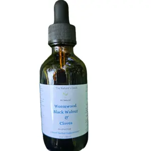 Parasite Detox Glycerite Tincture | Digestive Support| Candida Drops Cleanse | Wormwood, Blackwalnut Hull, Cloves | Herbal Healthcare Natural Alkaline Supplement