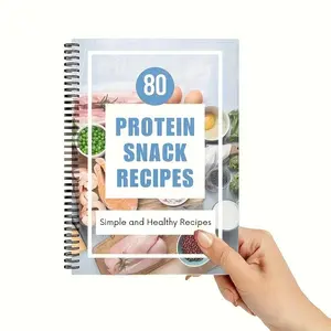 80 Protein Snack Recipes Cookbook, Spiral Bound High-Protein Snack Guide, Easy Fitness and Weight Management Recipes, Healthy Eating Book