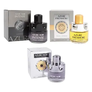 Trio Men's Cologne Bundle - Premiere, Noir Pour Homme and Noir Intense Natural Spray Cologne for Men - 100ml/3.4fl.oz. each - Fragrance Set