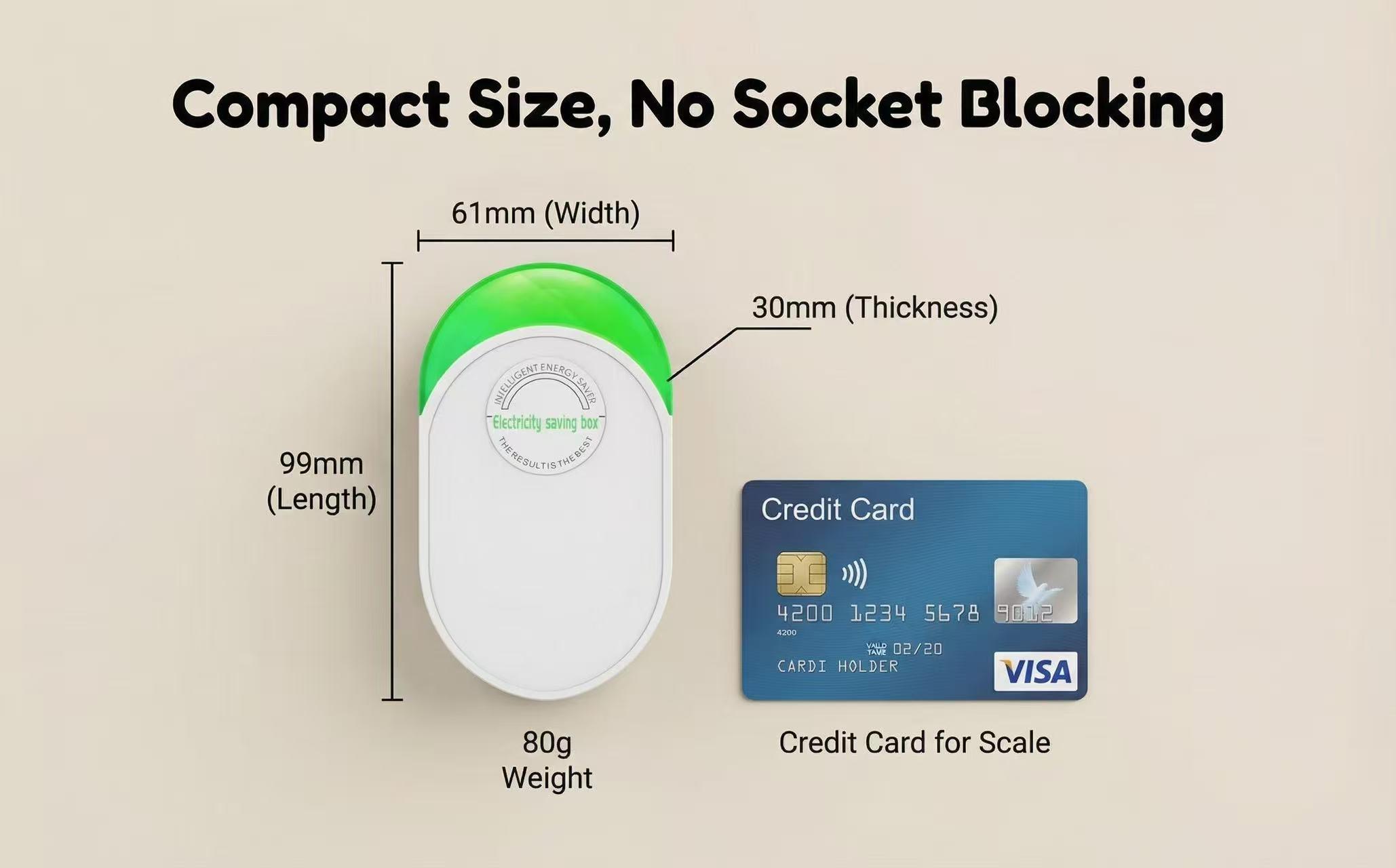 Smart Home Power Saver Intelligent Household Electricity Saving Box High Efficiency Energy Saver Device for Home, Rental Apartment, Office Use