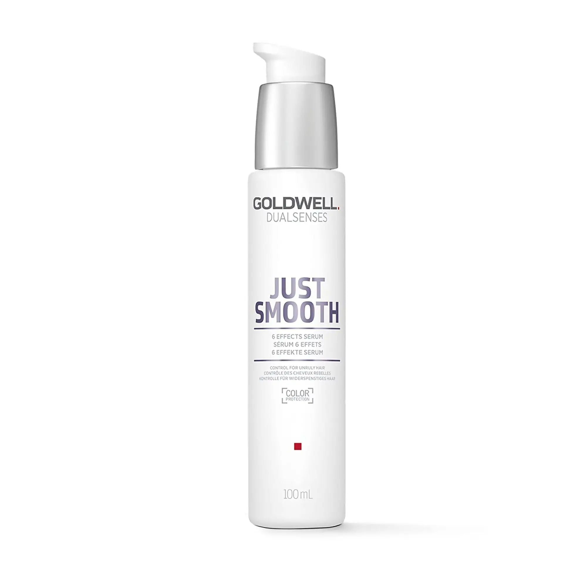 GOLDWELL Dualsenses Just Smooth 6-Effects Serum - Smoothing Leave-In Treatment with Kukui Nut Oil for Frizzy, Unruly Hair
