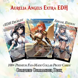 AURELIA ANGELS EXTRA MTG PROXY COMMANDER DECK – PREMIUM COLLECTOR SET 125+ Cards