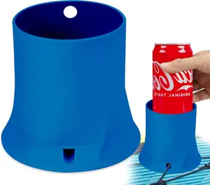 Paddle Board Cup Holder, Stand Up Paddle Board Accessory, Drink Holder Suitable for Types of Cup/Bottle/Drink (Navy Blue)