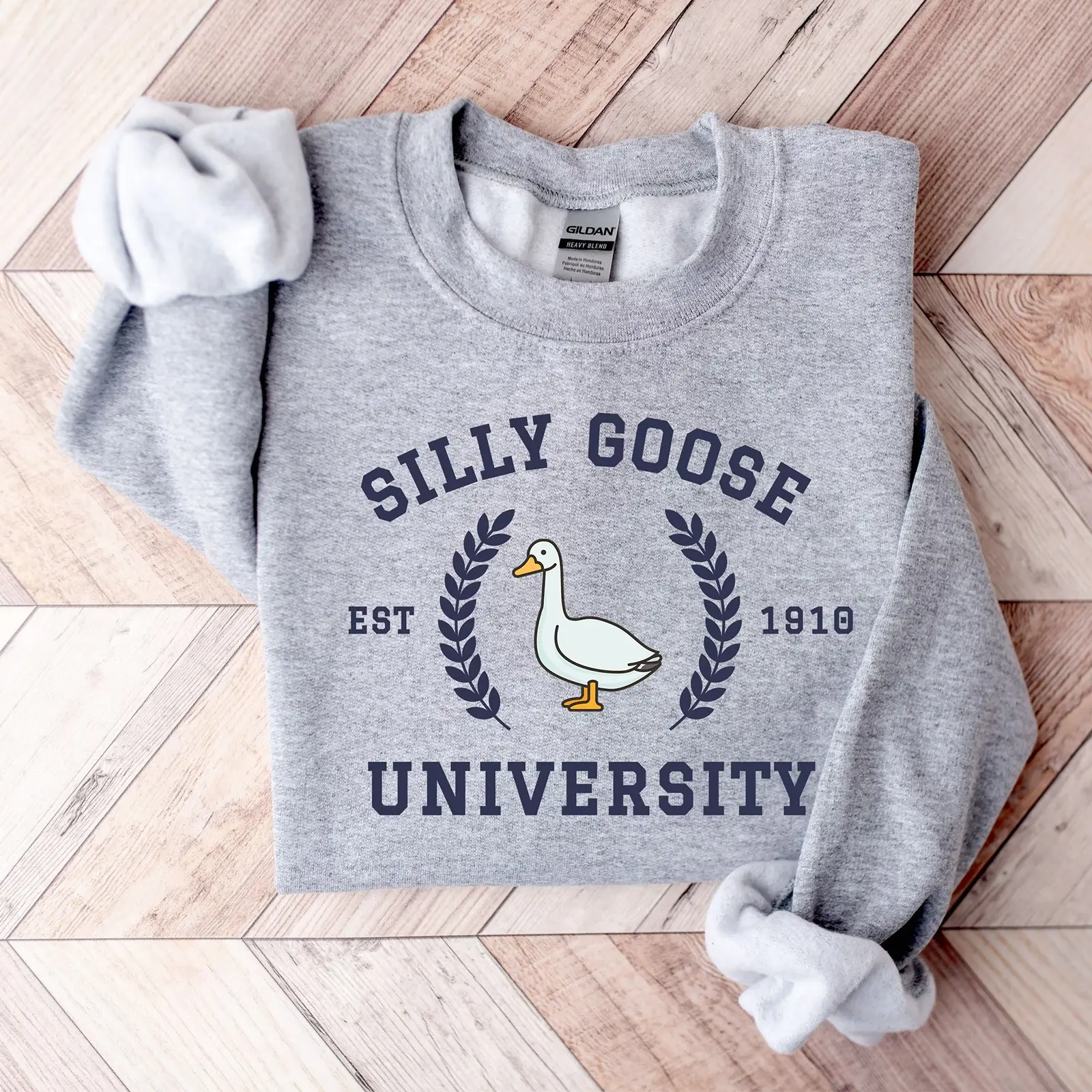 Silly Goose University Sweatshirt, Funny Goose Sweatshirt, Funny Sweatshirt