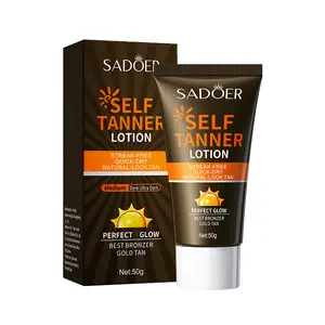 Sun-tanning cream, natural bronze color, quick-drying and traceless formula, spot-type natural skin tone brightening, long-lasting tanning effect, moisturizing and hydrating self-use tanning lotion