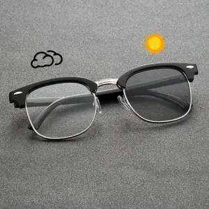 Men'S Vintage Square Frame Fashion Glasses - Classic Black Composite Frame with Clear Lenses, Stylish & Durable for Everyday Wear, Everyday Fashion Glasses | Classic Square Frame | Composite Frame Fashion Glasses, Square Frame Glasse