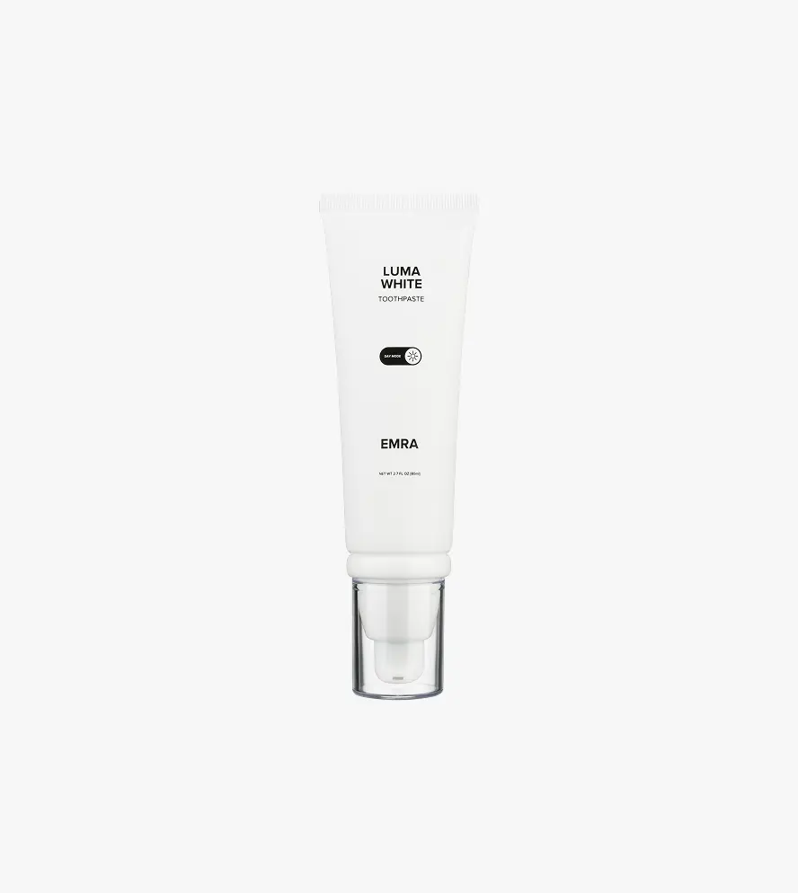EMRA LUMA WHITE Toothpaste - Fluoride-Free Coconut Mint for Visible Whitening & Enamel Care - Gentle & Effective Daily Oral Repair