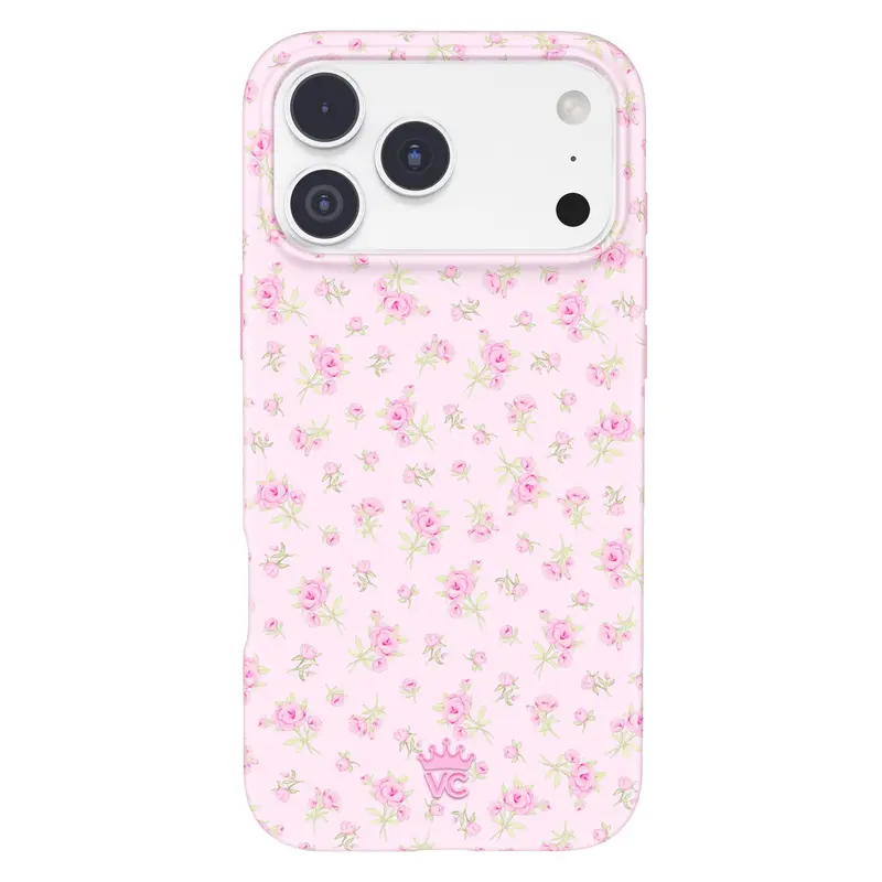 Velvet Caviar Dainty Pink Floral iPhone 18 Case - Cute Shockproof Drop Protection Phone Case - Fits iPhone 18 Pro Max, 18 Pro, 17, 16 & 15 & more